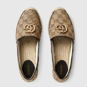 Gucci WOMEN'S GG MATELASSÉ CANVAS ESPADRILLE